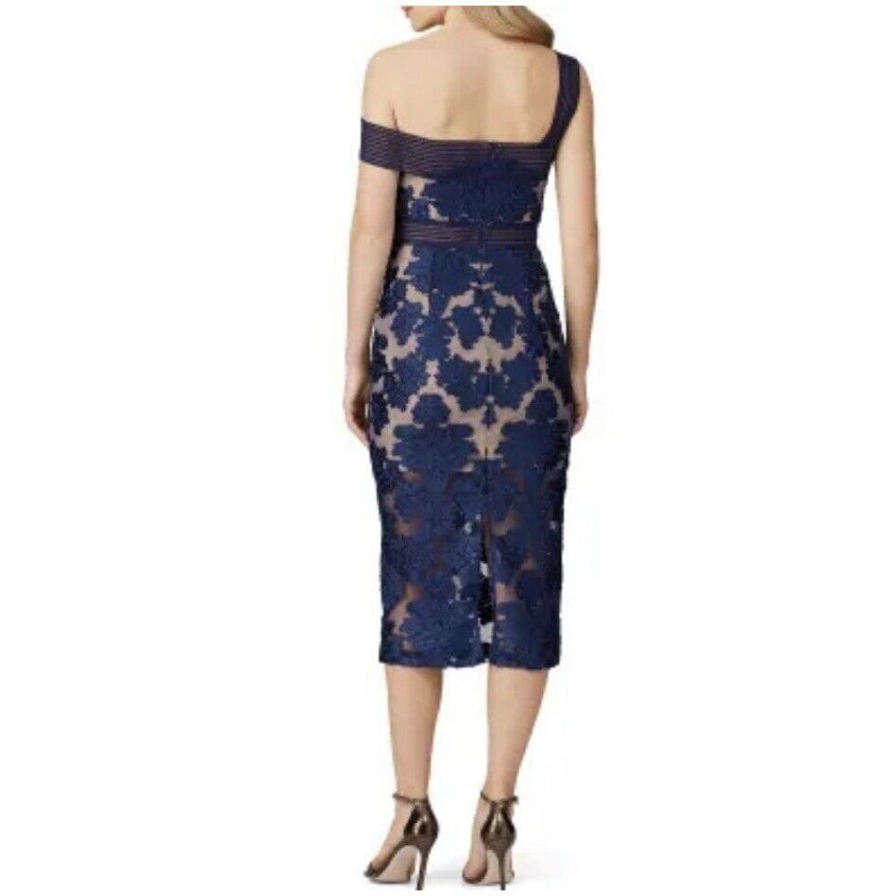 Alice Mccall Dress 10 Womens Blue Embroidered Floral Magic Moonlight Midi View 2